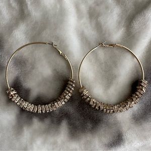 Gold Chunky Hoop Earrings